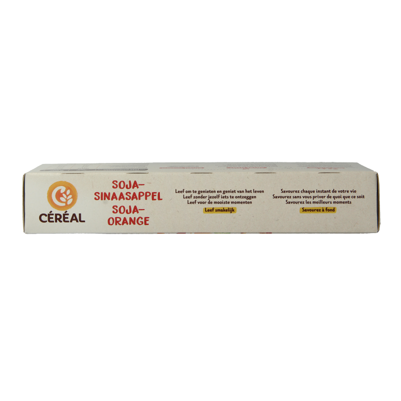 Cereal brand soy and orange flavored cookie koeken with 280 grams packaging, shown in the image.