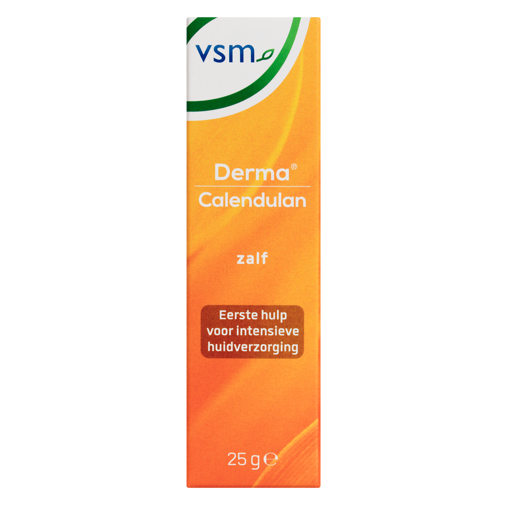 VSM Calendulan derma zalf 25g jar, natural body care ointment with calendula for skin soothing and healing.
