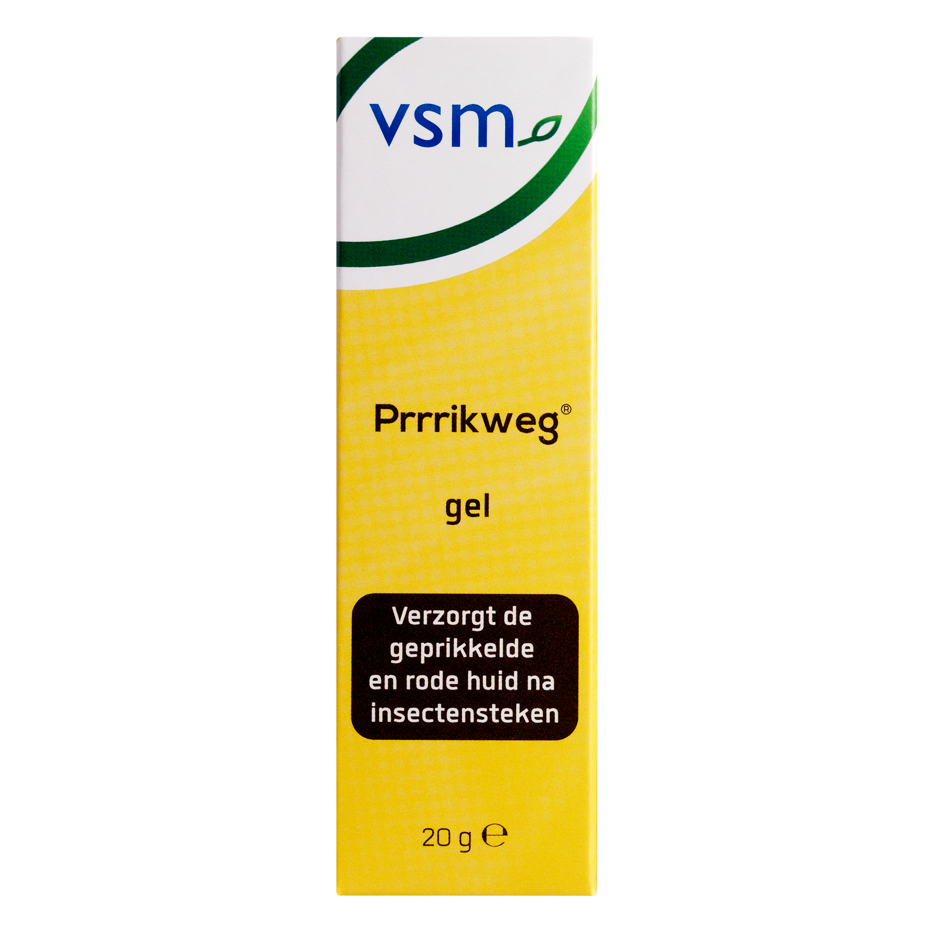 VSM Prrrikweg gel for insect bites and stings, 20 grams, soothing treatment for skin irritation caused by insect bites.