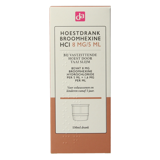 DA Hoestdrank broomhexidine 8mg  150.00 Milliliter