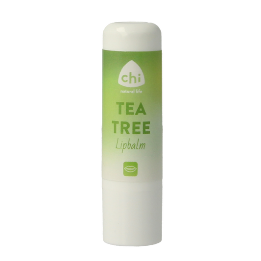 Chi Tea Tree lip balm in 4.80 grams, natural lip care product with tea tree for soothing and moisturizing lips.