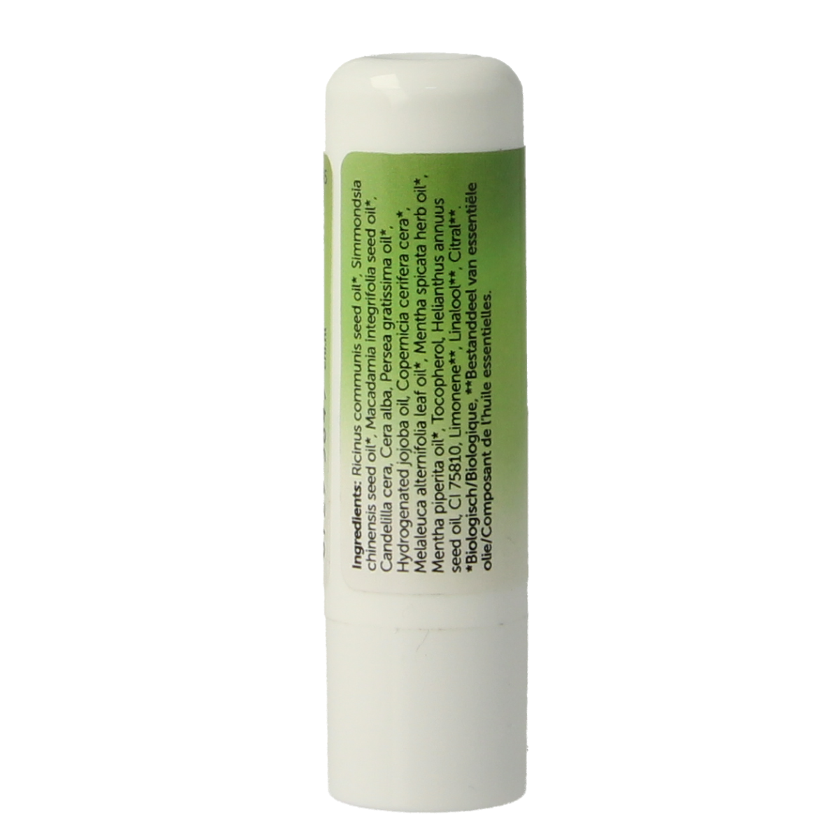 Chi Tea Tree Lip Balm 4.8g, natural lip care product with tea tree extract, in a small, round container.