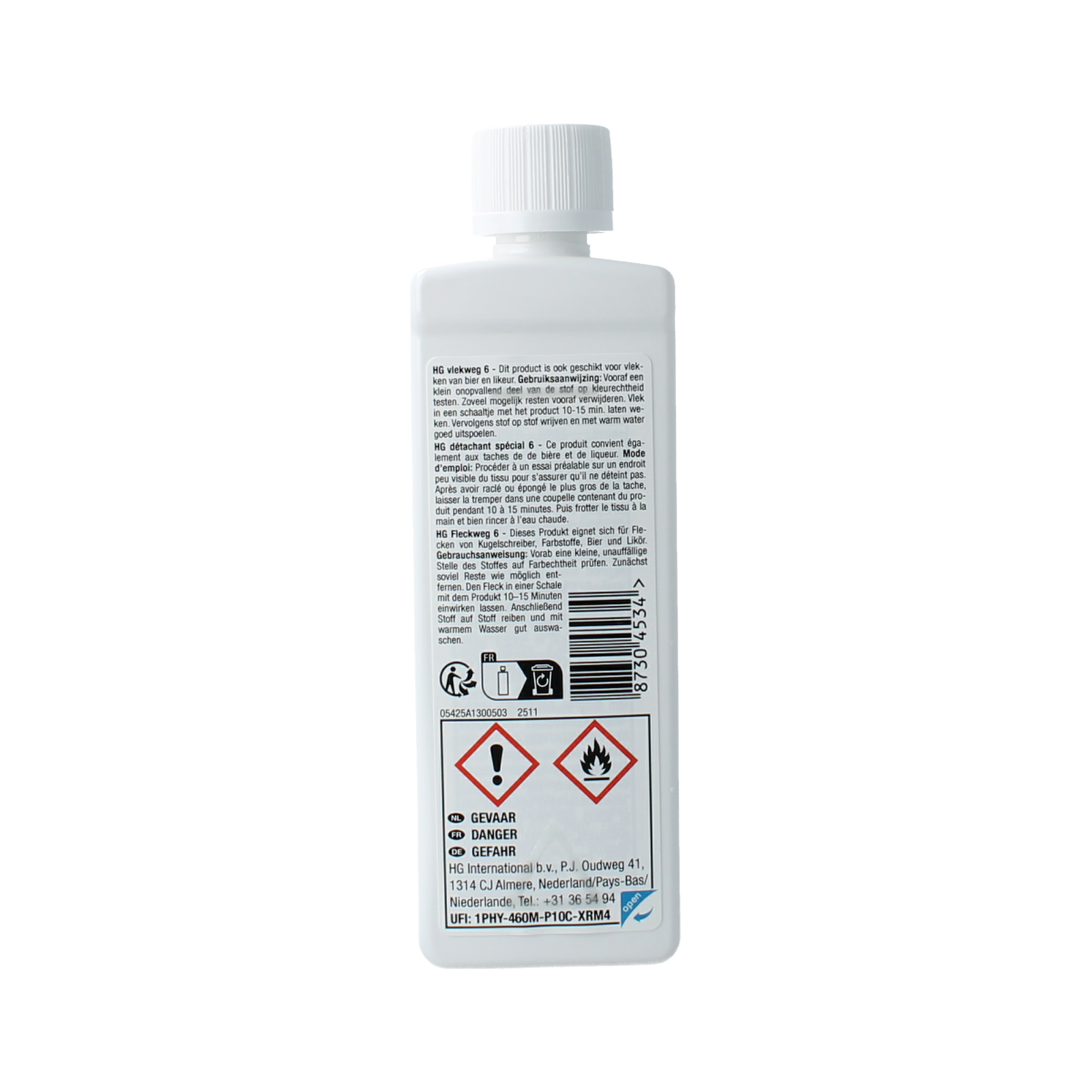HG Vlekweg nr. 6 pen for removing ink and color stains, 50ml, a cleaning product from HG for stain removal.