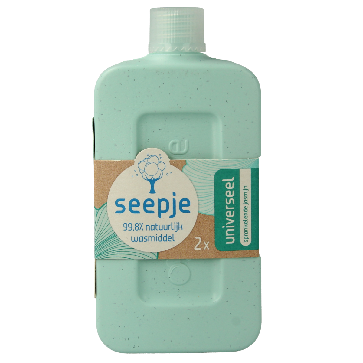 Seepje universeel mini wasmiddel in 100ml bottle, eco-friendly laundry detergent with natural ingredients, for all types of clothing.