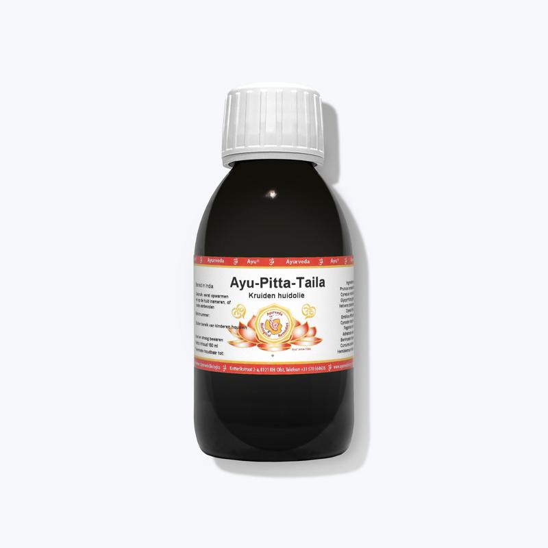 Ayurveda BR Pitta Taila in a 100ml bottle for body care, featuring traditional Ayurvedic herbal oil for skin nourishment.