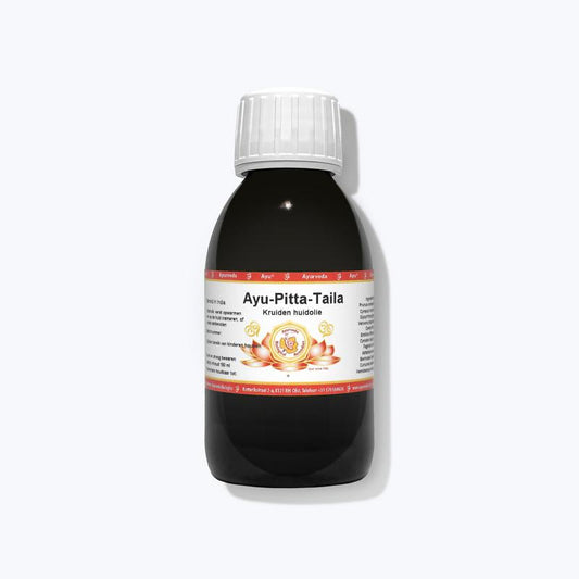 Ayurveda BR Pitta Taila in a 100ml bottle for body care, featuring traditional Ayurvedic herbal oil for skin nourishment.