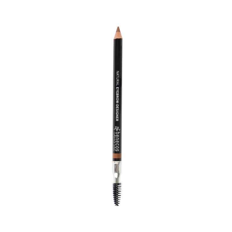 Benecos Natural Beauty light brown eyebrow pencil for precise shaping and natural look, shown in the image.