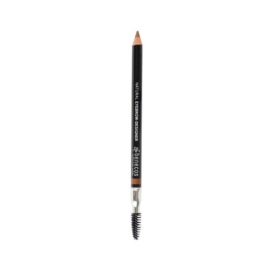 Benecos Natural Beauty light brown eyebrow pencil for precise shaping and natural look, shown in the image.