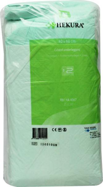 Heka Celstof incontinentie onderlegger 40x60 cm, set of 25, soft absorbent pad for incontinence protection