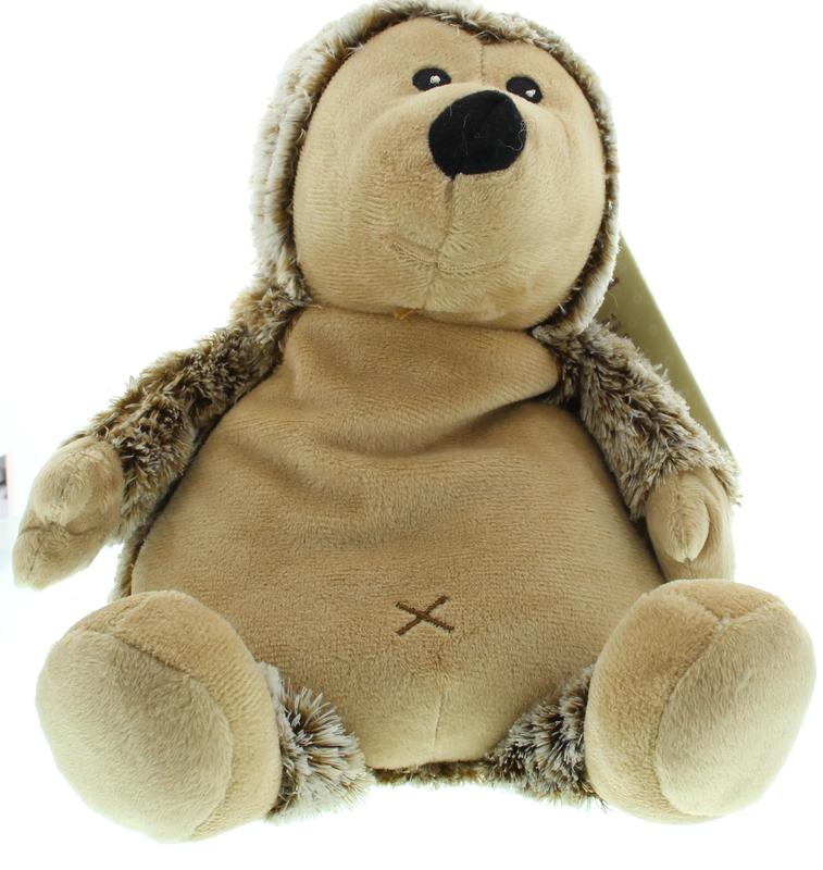 Warmies Egel bruine gemeleerde speelgoedknuffel, soft plush toy for comfort and cuddling, made by Warmies.