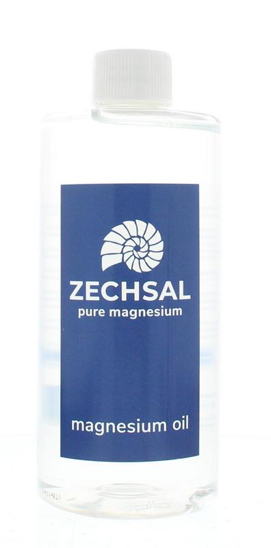 Zechsal Magnesium olie in a 500ml bottle, a body care product for skin relaxation and magnesium absorption.