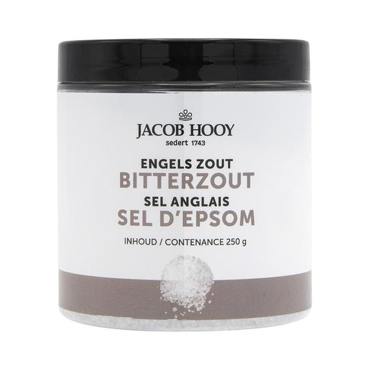 Jacob Hooy Bitterzout mineral supplement in 250g package, showing the box with product label and branding.
