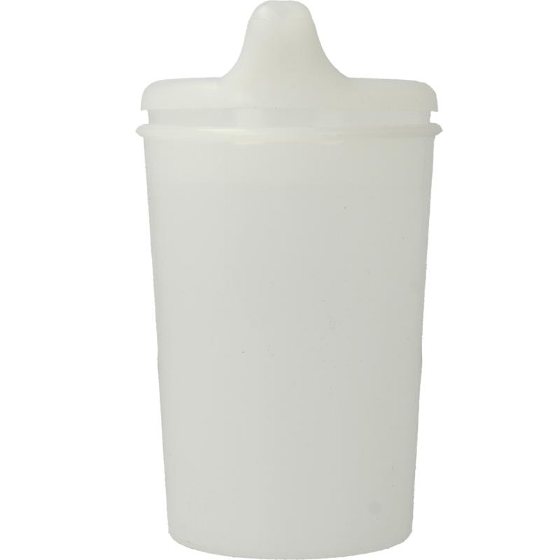 Mainit drinkbeker with 4mm spout lid, ideal for cooking and dining, shown with a clear plastic lid and mug in the image.
