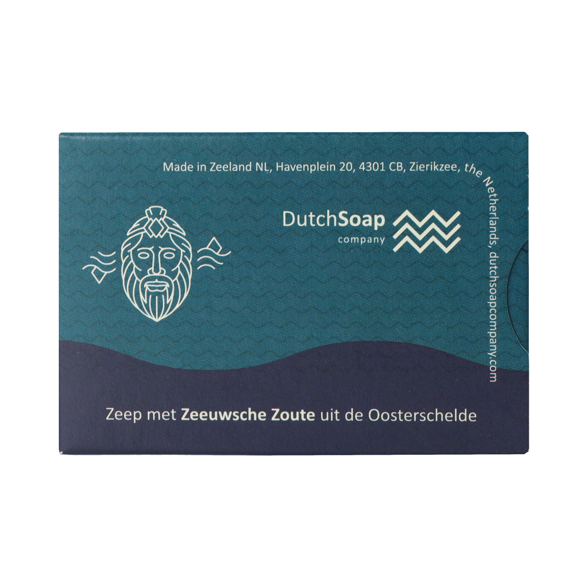 Zeeuwsche Zoute Zeep refill pack, natural soap in a 1.00-stuk container, featuring the Zeeuwsche Zoute brand on the packaging.