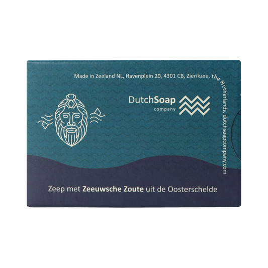 Zeeuwsche Zoute Zeep refill pack, natural soap in a 1.00-stuk container, featuring the Zeeuwsche Zoute brand on the packaging.