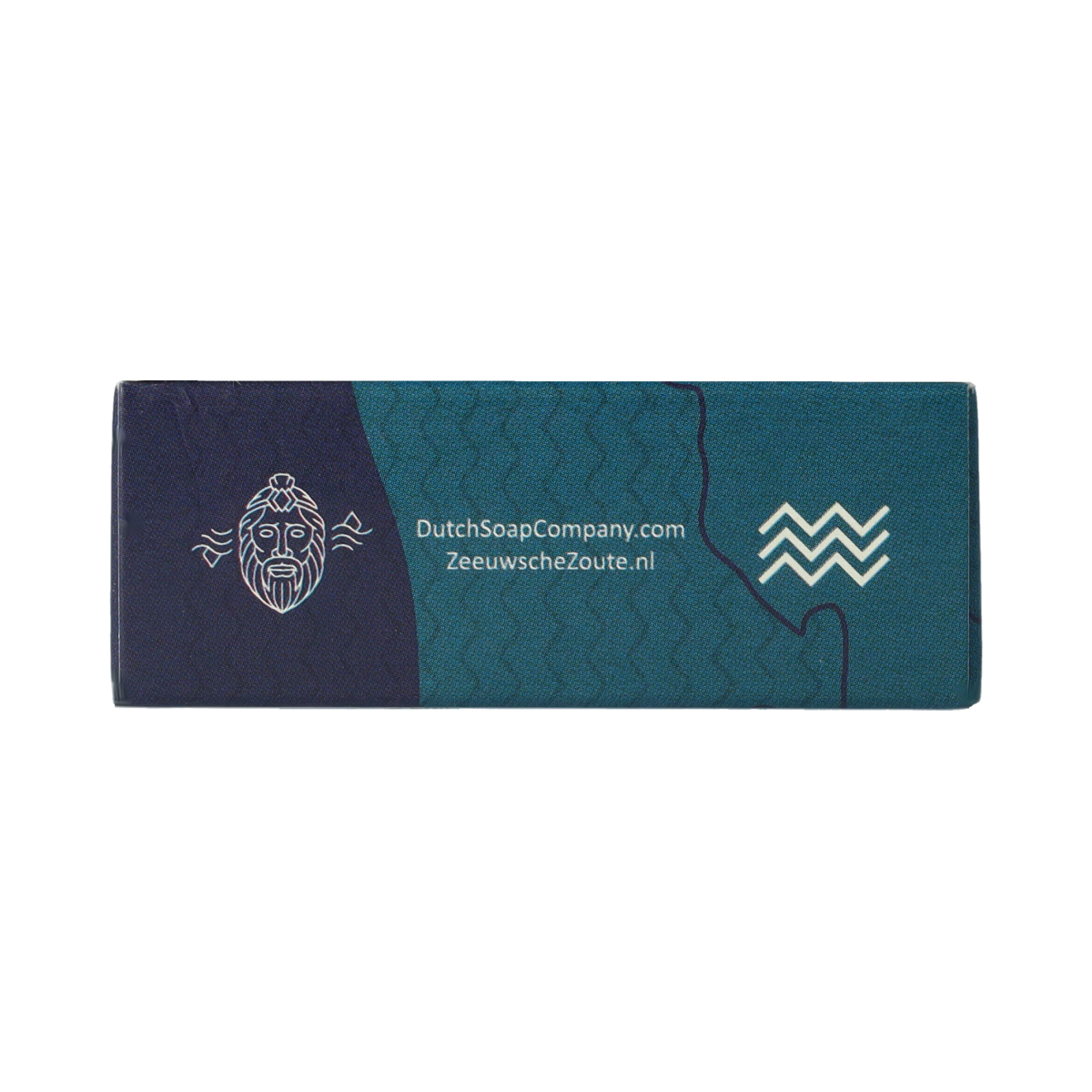 Zeeuwsche Zoute Zeep refill pack, 1 piece, natural sea salt soap with traditional Dutch branding, shown in packaging.