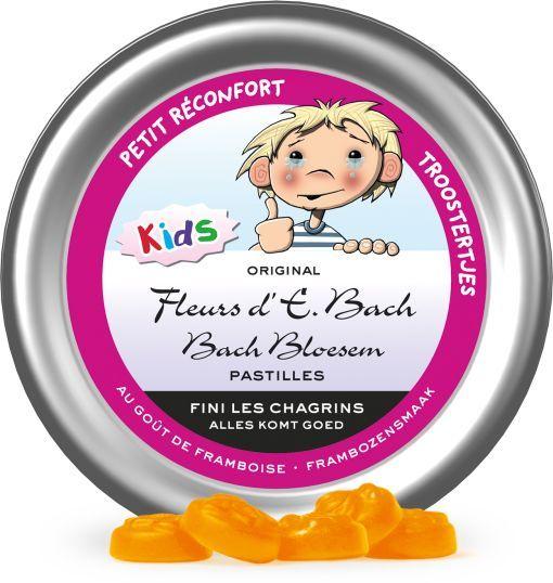 Bach Bloesem pastilles in a clear jar, herbal remedies by Bach Bloesem for emotional well-being, 50 grams