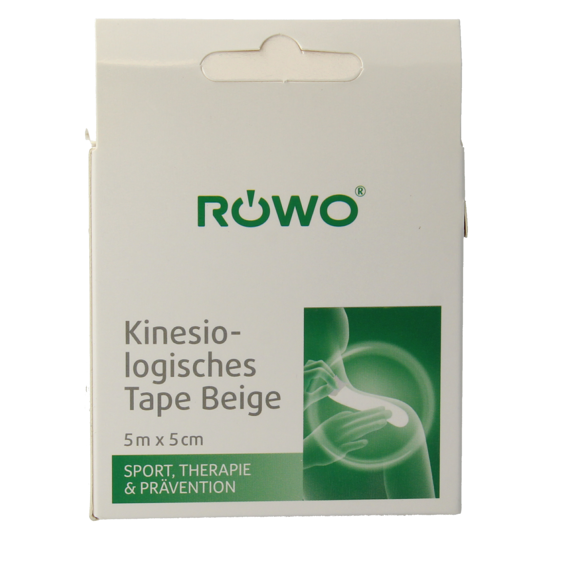 Pink Rowo Kinesiotape 5cm x 5m for muscle support and injury relief, shown in the product image.