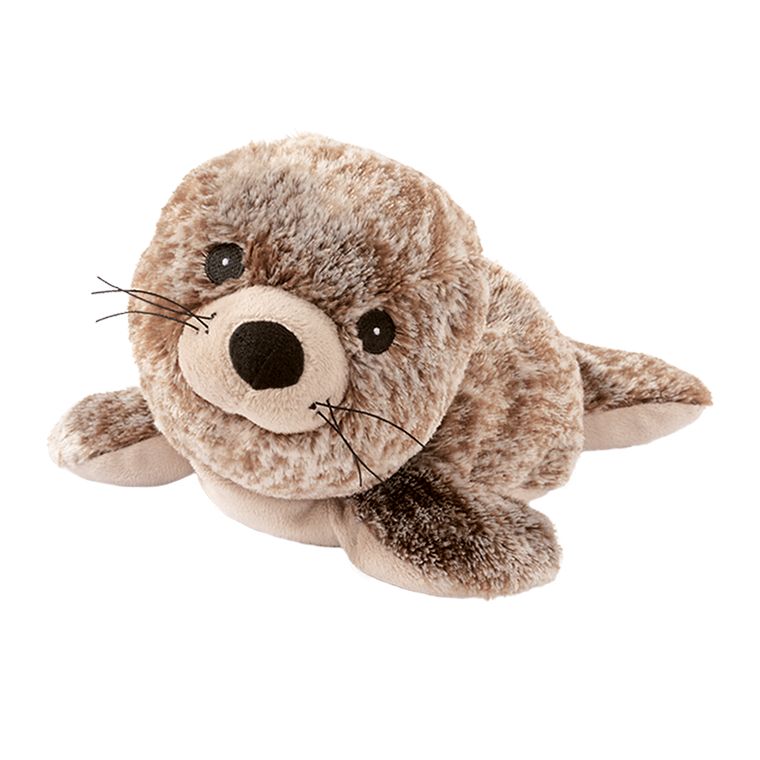 Warmies Polar Robbe zeehond lavendel plush toy, soft stuffed animal with lavender scent, designed for comfort and cuddling.