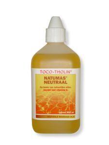 Toco Tholin Natumas neutraal body care product in a 500ml bottle, designed for gentle skin nourishment.