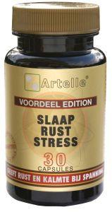 Artelle Slaap rust stress herbal supplement capsules, natural kruidenpreparaten for relaxation and stress relief.