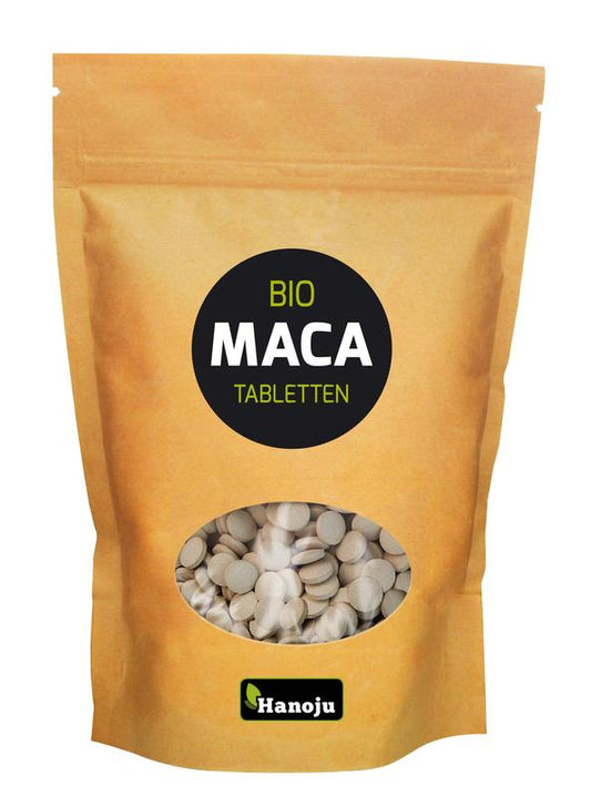 Hanoju Maca premium 500mg organic powder in paper bag, 2000 pieces, herbal supplement and superfood, natural health product