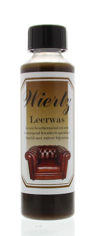 Wiertz Leerwas brown cleaning product bottle, 250ml, in a plastic container for household cleaning tasks.