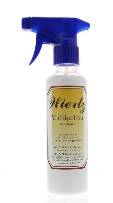 Wiertz Multi Polish 250ml cleaning product bottle, featuring a white cap and label, ideal for household polishing and cleaning tasks.