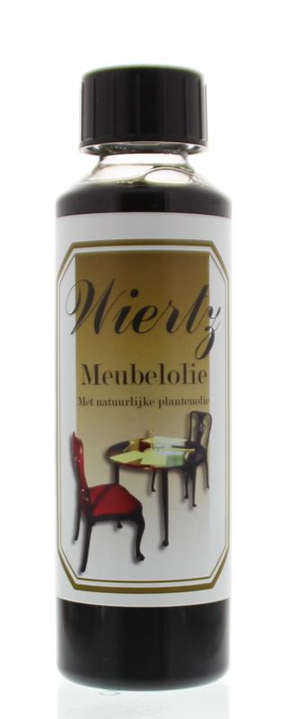 Wiertz donker meubelolie in 250ml bottle, dark wood finish, cleaning and polishing furniture, natural wood care product