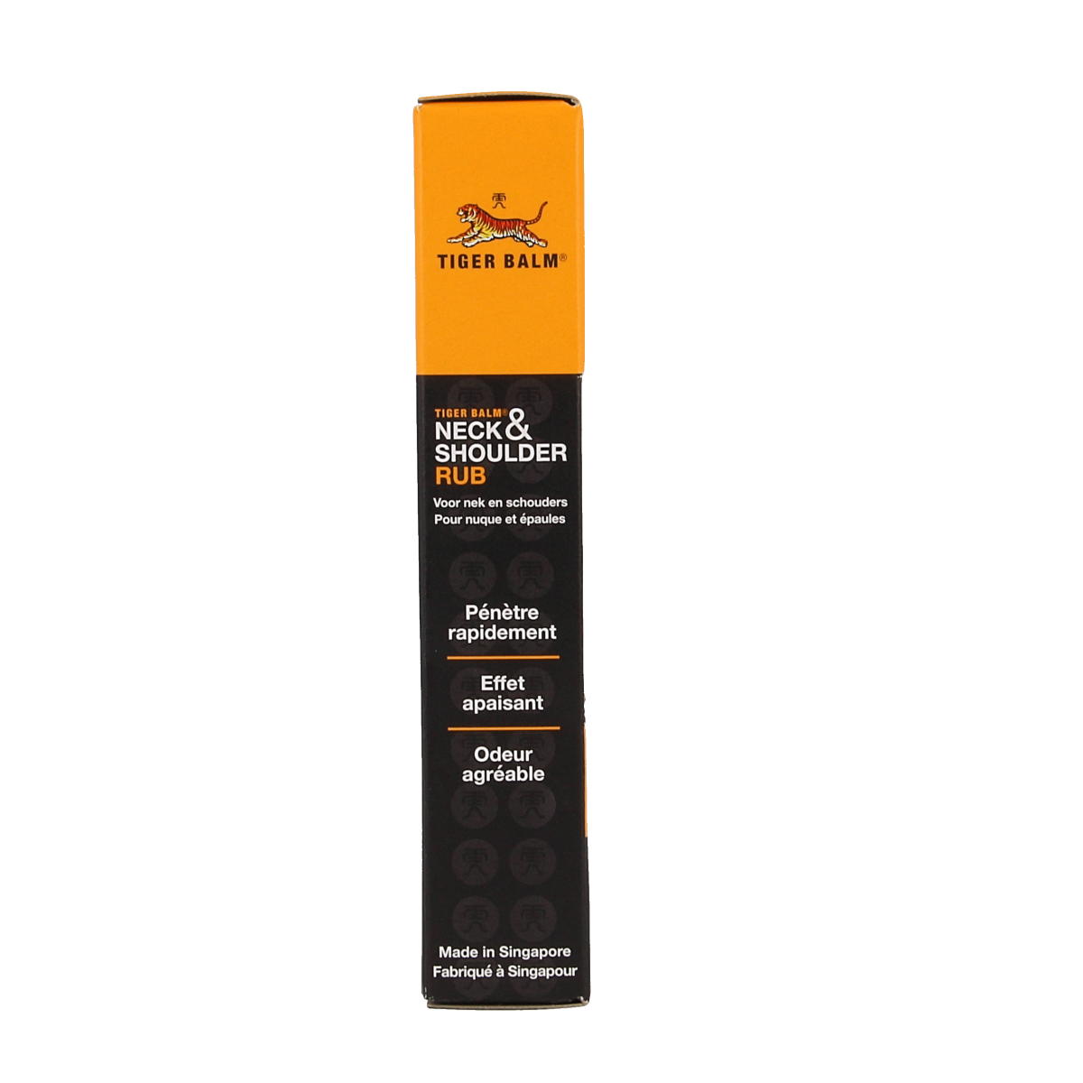 Tiger Balm Tijgerbalsem neck and shoulder rub jar, 50g, for muscle and joint relief, featuring Tiger Balm branding and label.