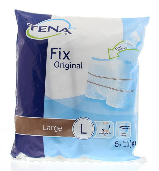 Large Tena Fix incontinence fixation belt, standard size, shown in the image with adjustable straps and secure fastening.