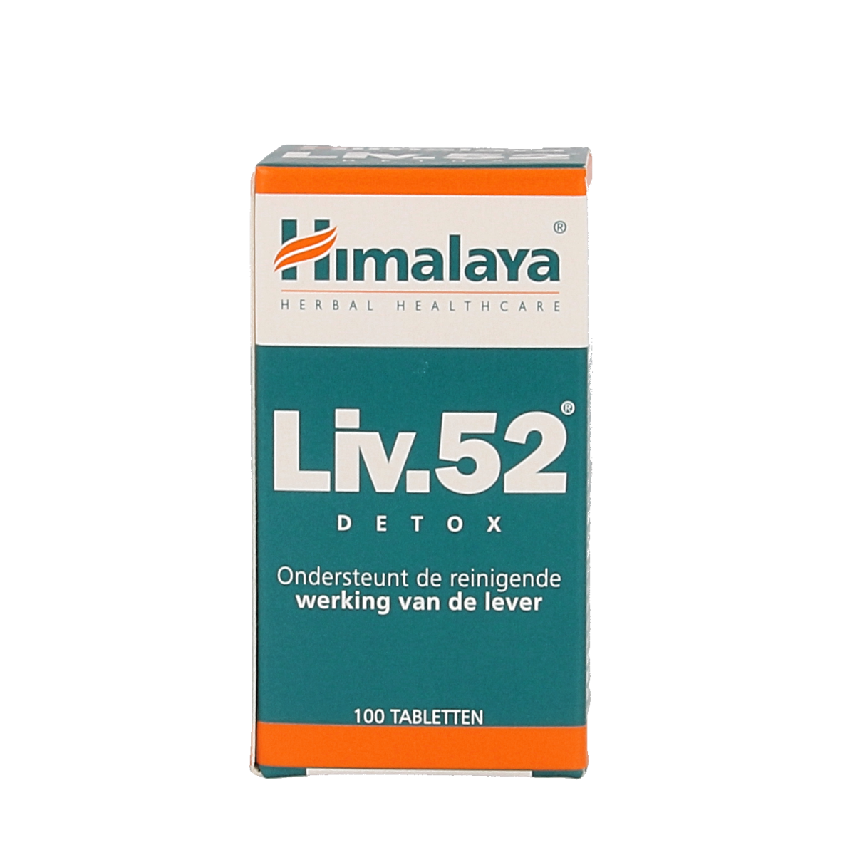 Himalaya Liv 52 herbal tablets in a bottle, dietary supplement for liver health, by Himalaya, with 100 tablets.
