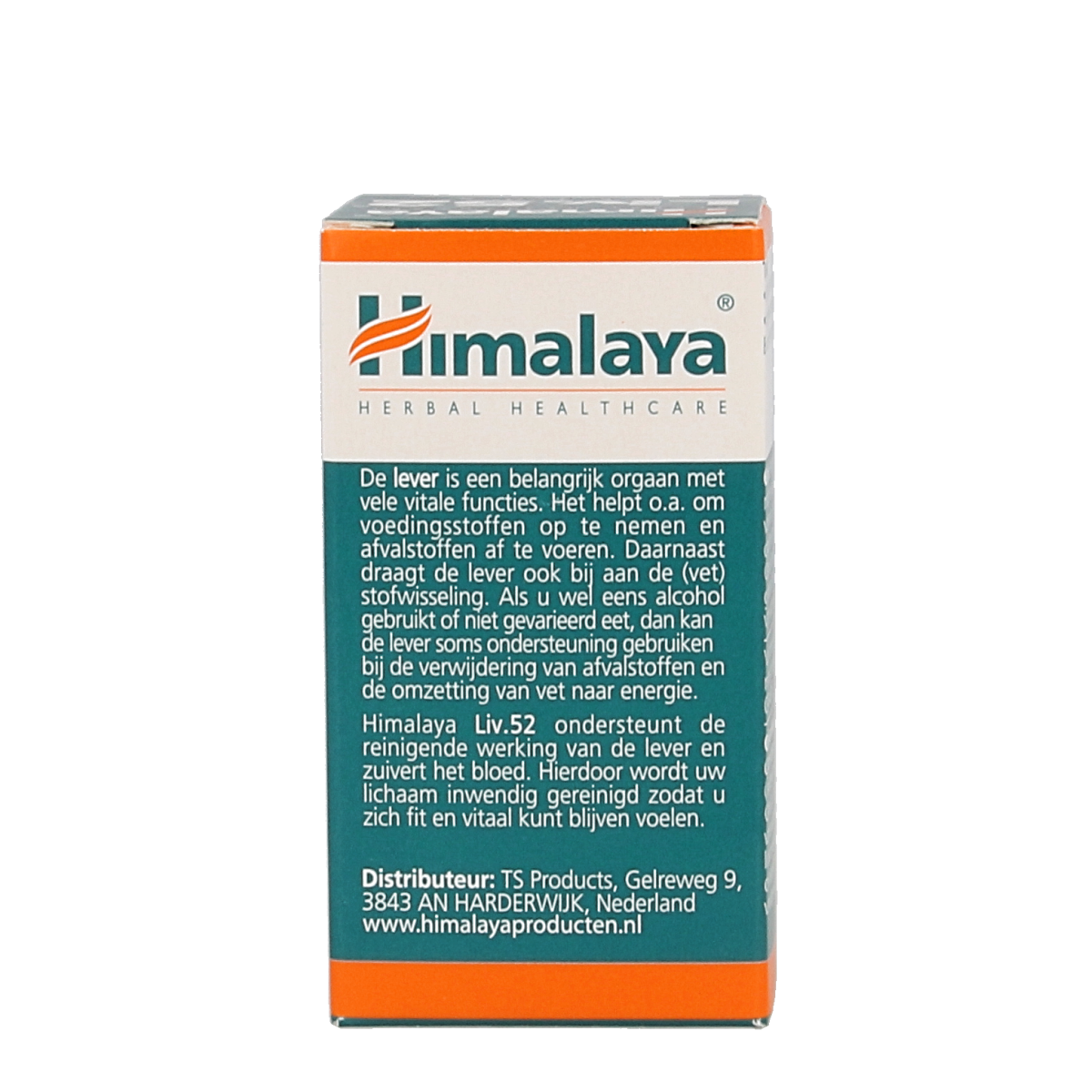 Himalaya Liv 52 herbal tablets in a bottle, natural herbal supplement for liver health, branded Himalaya, product image.