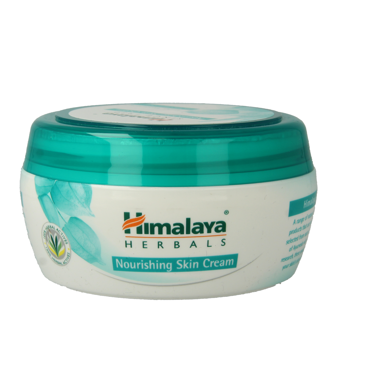 Himalaya Herbal nourishing skin cream in 150ml jar, featuring herbal ingredients for face skincare and hydration.