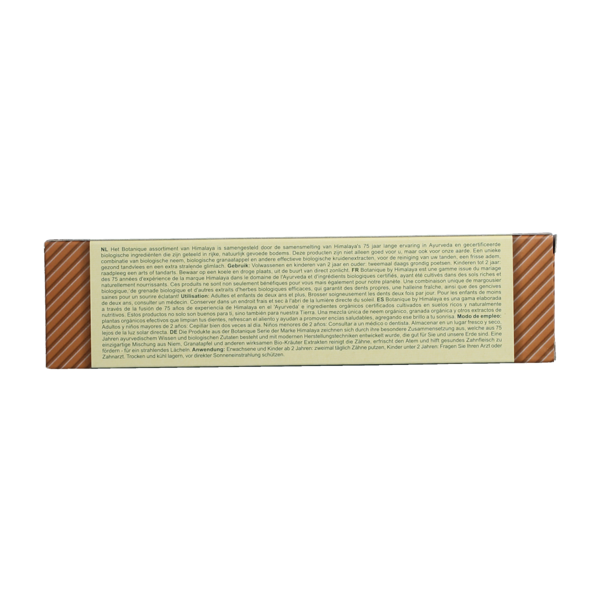 Himalaya Neem Pomegranate toothpaste in 150g tube, showing the packaging with Neem and Pomegranate ingredients.