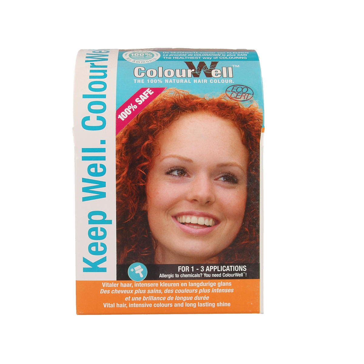 Colourwell 100% Natuurlijke haarkleur koper rood 100.00 Gram