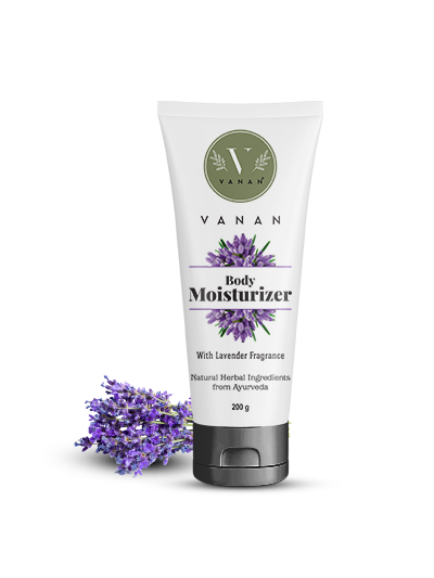 Vanan lavender body moisturizer in 200g jar, smooth cream with lavender scent for nourishing skin.