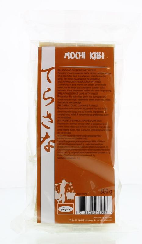 TS Import Genmai mochi kibi rice pasta in 300g package, showing the textured rice-based pasta in a clear, close-up view.