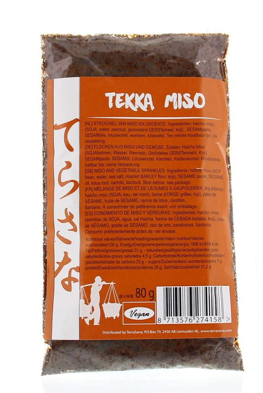 TS Import Tekka soju miso sauce in 80g jar, a traditional Japanese flavor enhancer, displayed with label and jar details.