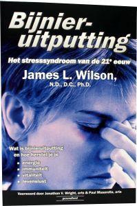 Succesboeken Bijnieruitputting book showing the cover with title and author, focused on health and adrenal fatigue.