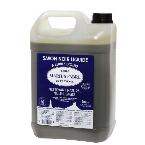 Marius Fabre Savon Noir Lavoir Zwarte Zeep in 5-liter jerrycan, traditional black cleaning soap for household use