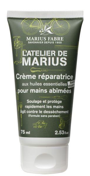 Marius Fabre Atelier hand cream in 75ml tube with elegant packaging, designed for nourishing and moisturizing hands.