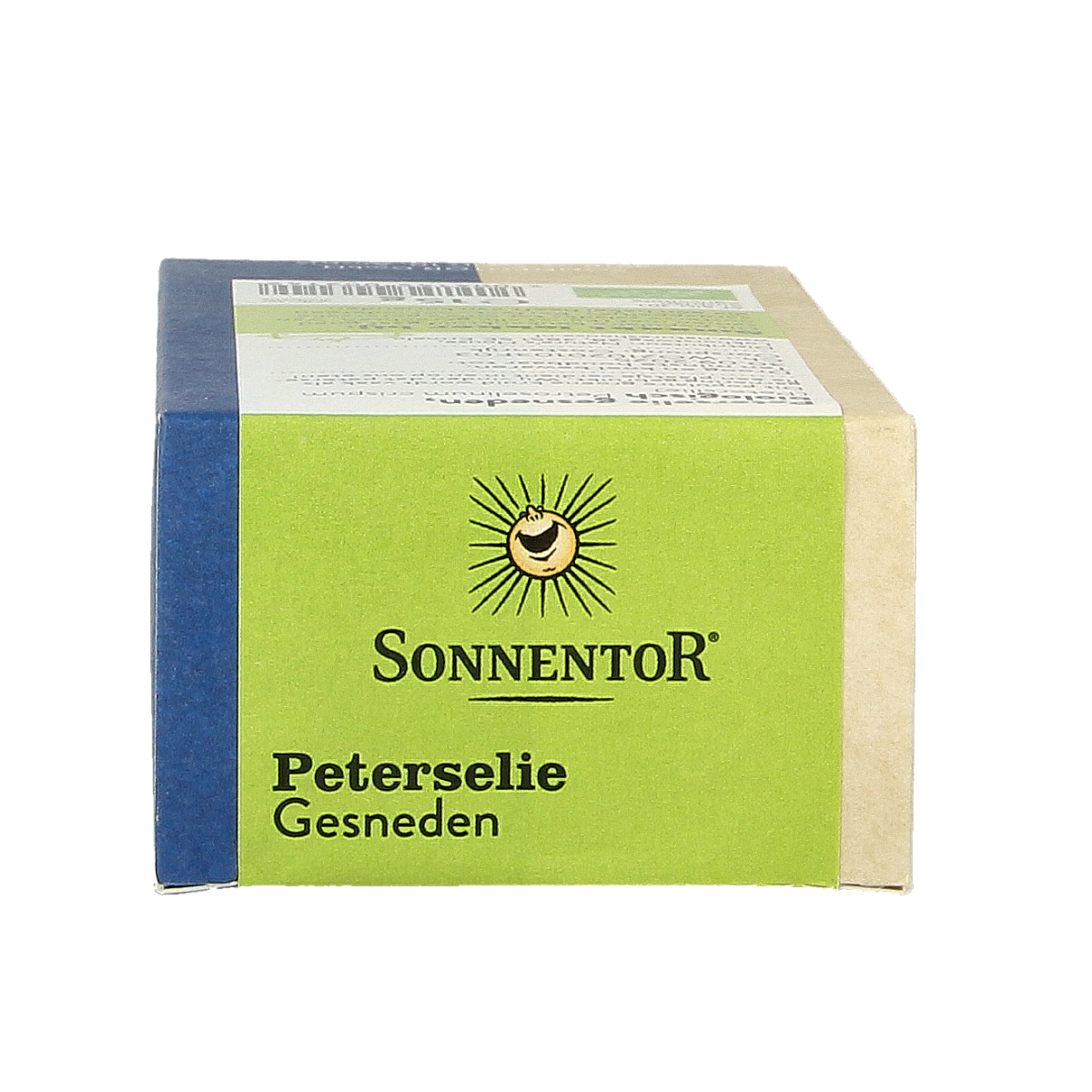 Organic Sonnentor parsley in 15g package, fresh green herb for cooking and seasoning, part of kruiden, zouten en maaltijdmixen.