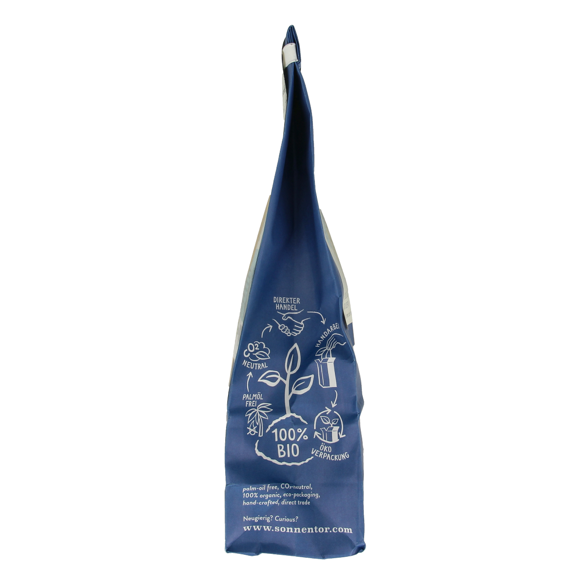 Sonnentor Vlierbloesem thee los in 80g package, organic elderflower tea, loose leaf in a clear container with floral packaging.