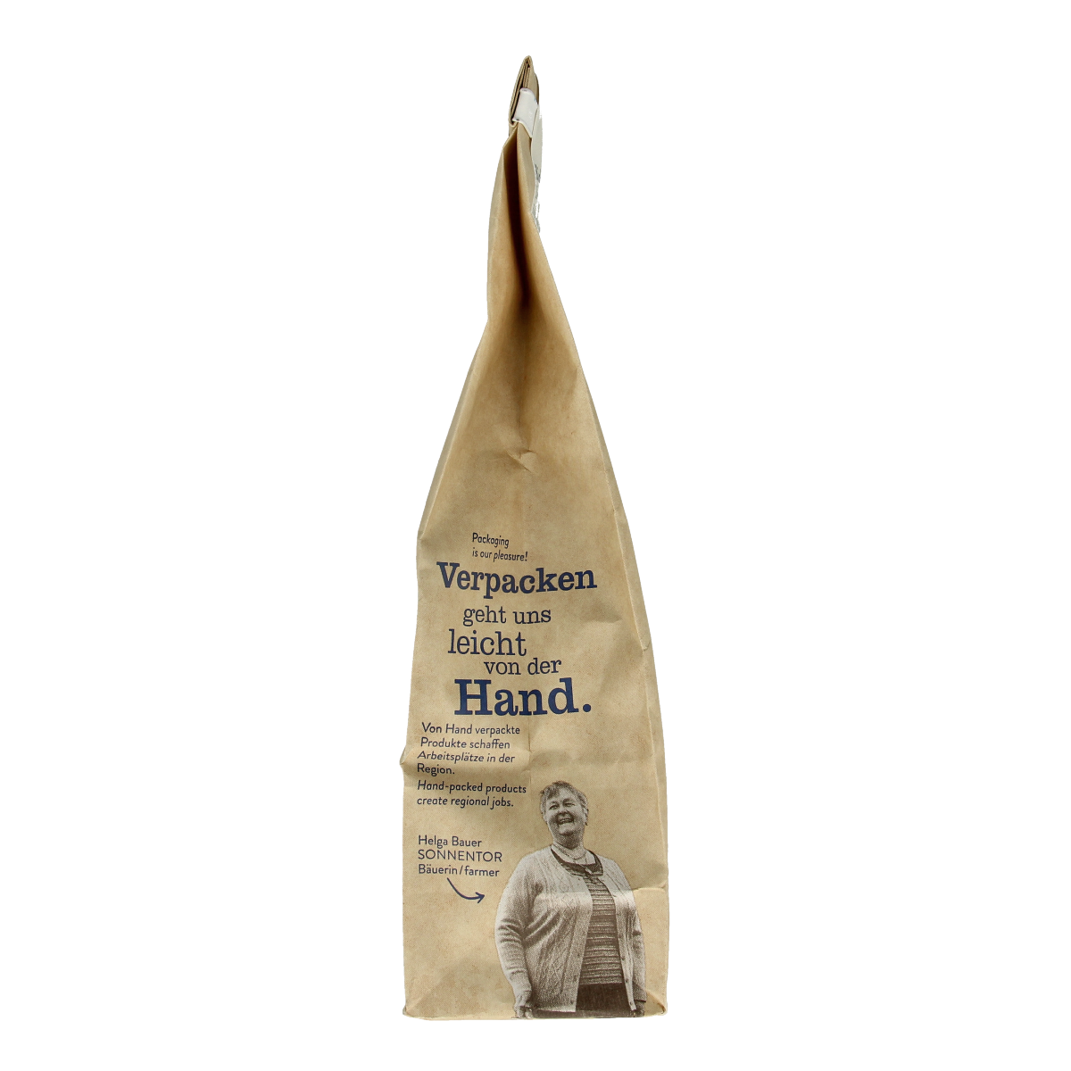 Sonnentor Vlierbloesem thee los bio, 80g, in a clear container with dried elderflower blossoms for herbal tea brewing.