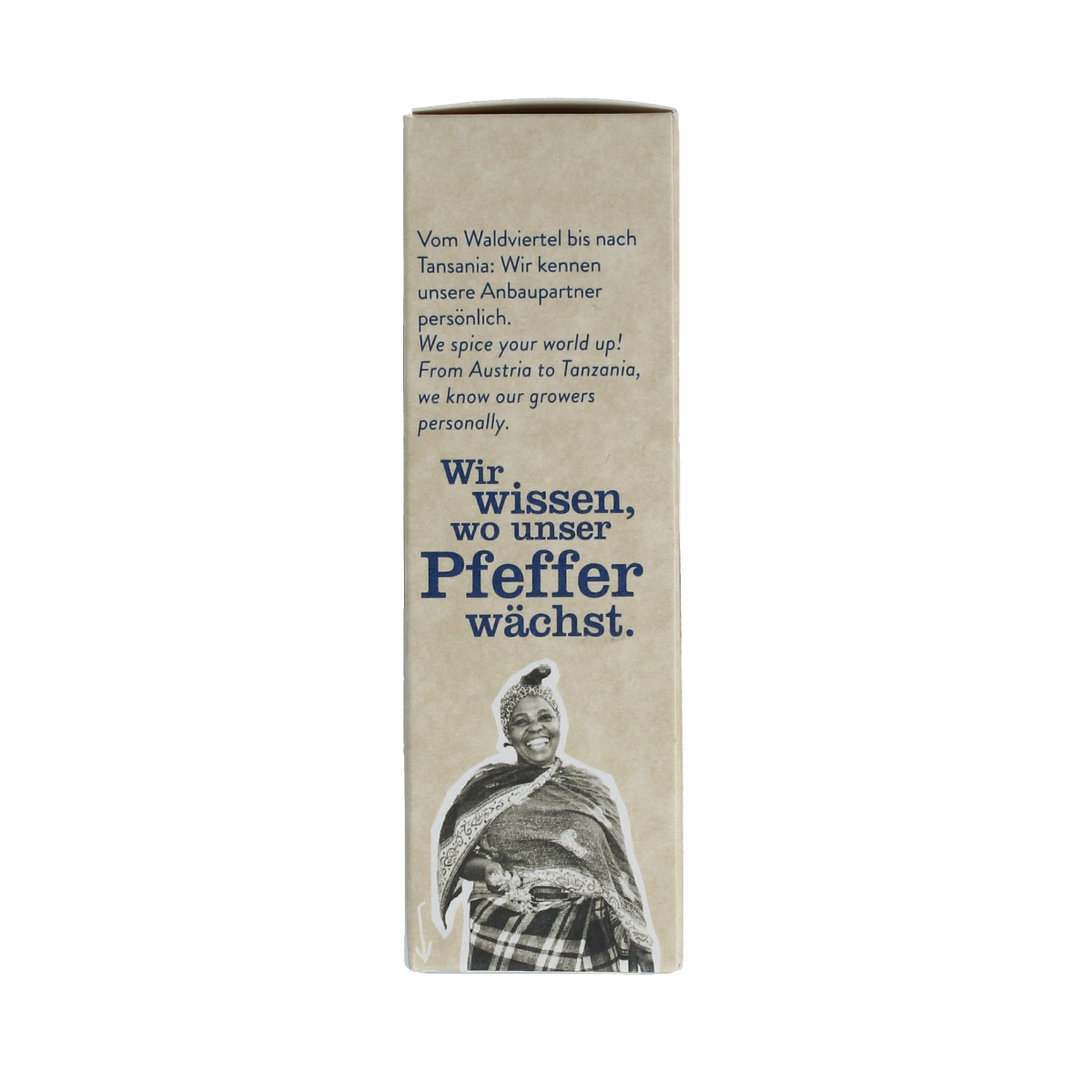 Sonnentor Kalahari woestijnzout fijn in een witte container, gedroogd zout uit de Kalahari woestijn, kruiden en zout voor koken