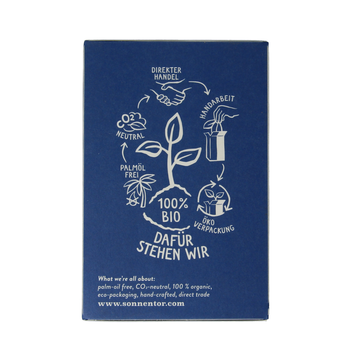 Sonnentor Winternacht bio tea in 18 tea bags, featuring a warm winter-themed packaging with herbal ingredients.