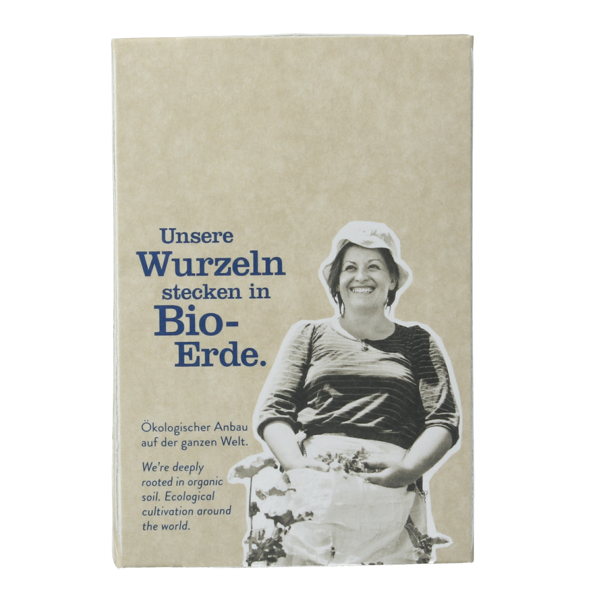 Sonnentor Smalle Weegbree organic tea in a box with 18 tea bags, featuring a green and white packaging design.