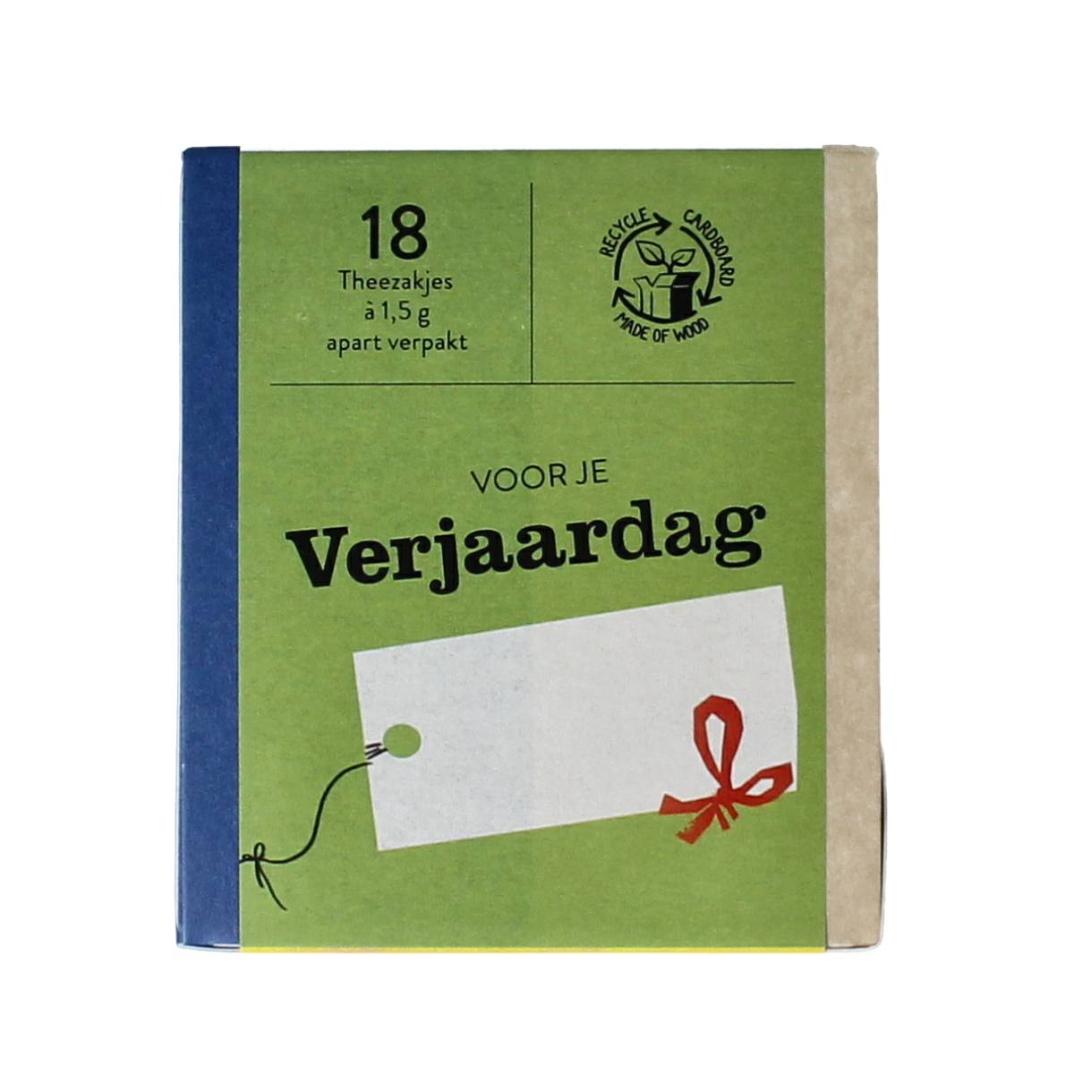 Organic Sonnentor birthday tea in an 18-pack of tea bags, showcasing colorful packaging and tea infuser.