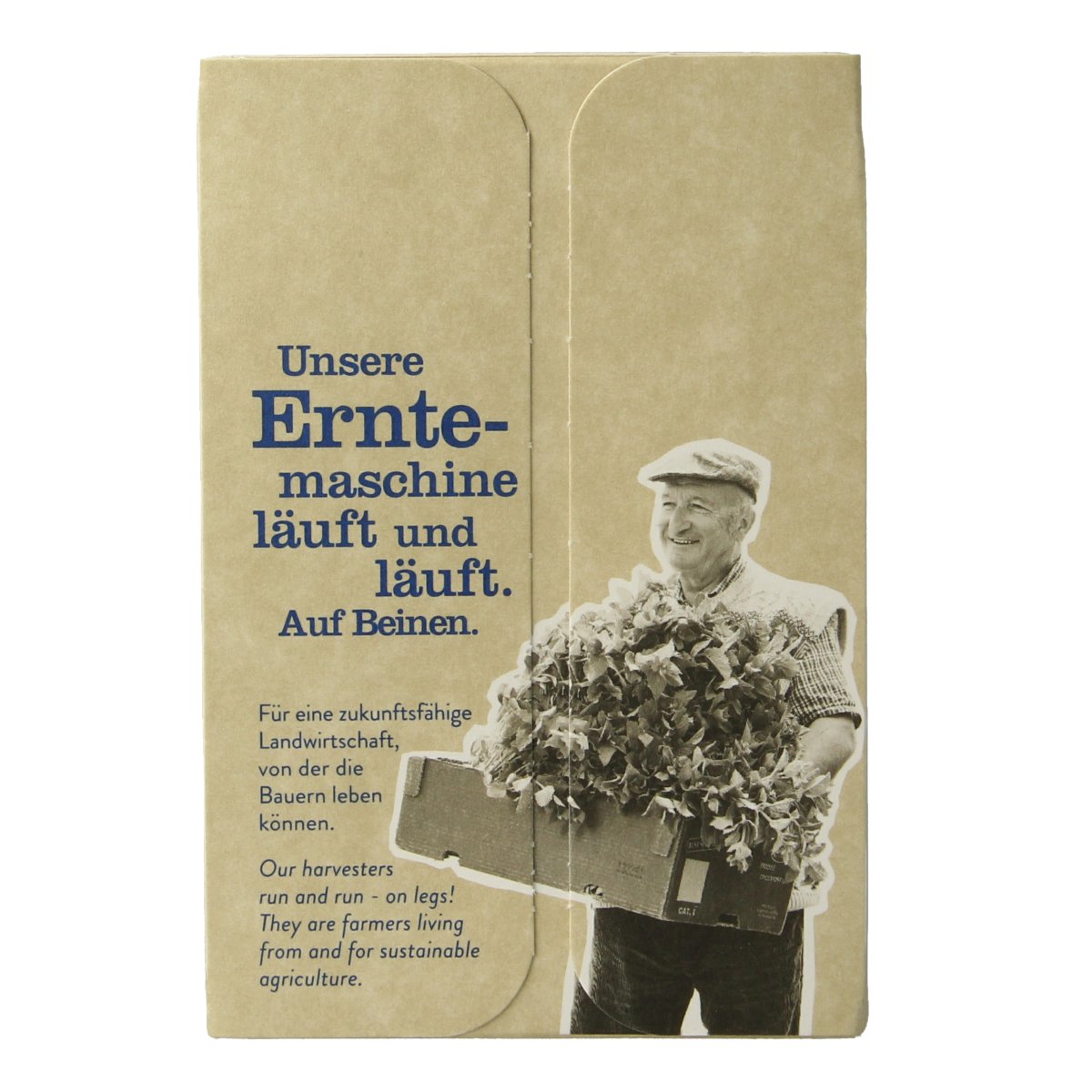 Sonnentor Assam English black organic tea in a box with 18 tea bags, showcasing the tea packaging and label.